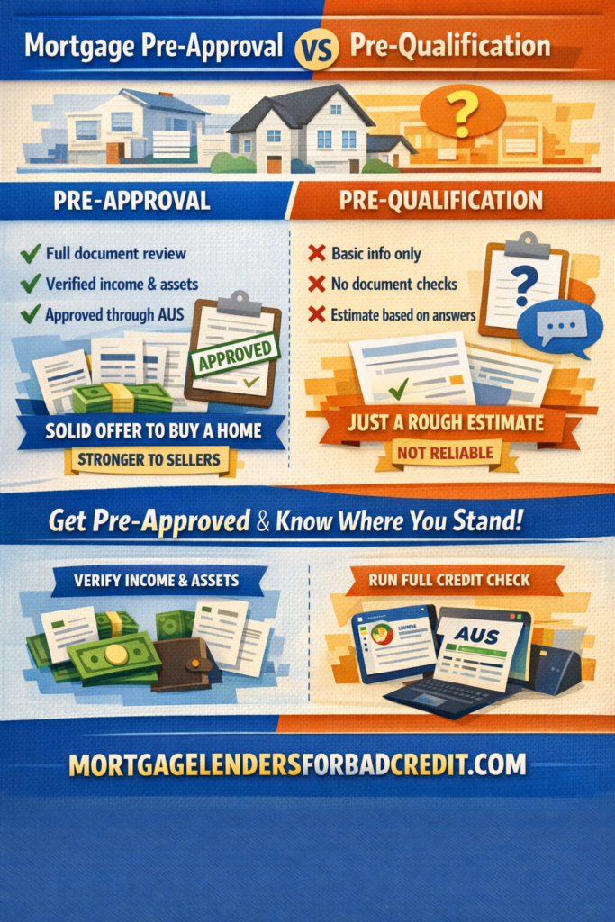 Pre-approval vs pre-qualification